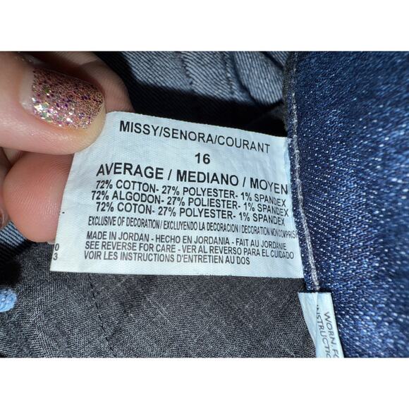 Gloria Vanderbilt Amanda Jeans Size 16 Medium wash - Picture 2 of 6